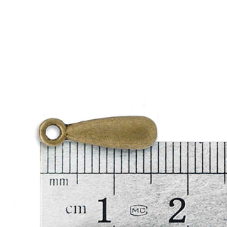 Dije Gota Estilizada Estilo Tibetano Tono Bronce Envejecido 16x5mm | 10 uds.