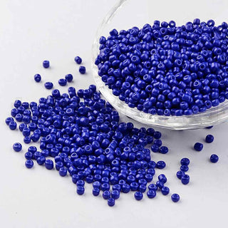 Mostacilla 8/0, color sólido horneado, opciones de color para seleccionar, tamaño aproximado 3 mm de diámetro.