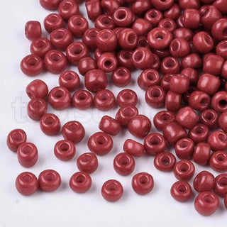 Mostacilla 8/0, color sólido horneado, opciones de color para seleccionar, tamaño aproximado 3 mm de diámetro.