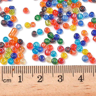 Mostacilla 8/0 Vidrio Lustered 3 mm | Varios Tonos | 20 gr
