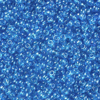Mostacilla lustered 8/0. Abalorio de vidrio semi transparente con color brillante lustroso, varios tonos para seleccionar, 3 mm.