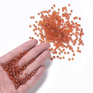 Mostacillón 6/0 Vidrio Lustered 4 mm | Varios Tonos | 20 gr