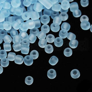 Mosacillón 6/0, semi calibrada, esmerilada, opciones de color, 3.0~4.0 mm. 20 gramos.