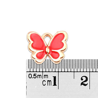 Colgante Esmaltado Mariposa | Varios Tonos | 13x11 mm | 2 uds