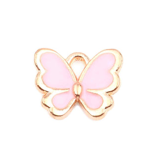 Colgante Esmaltado Mariposa | Varios Tonos | 13x11 mm | 2 uds