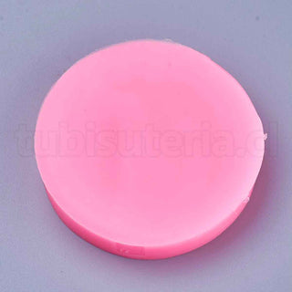Moldes de silicona de grado alimenticio, moldes para fondant, para decoración de pasteles, chocolate, dulces, resina UV y resina epoxi, fabricación de joyas, color rosa intenso, 61x10 mm.