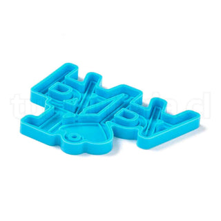 Moldes de silicona para colgantes DIY con temática del Día del Padre, para hacer llaveros, moldes de resina, para resina UV, manualidades con resina epoxi, palabra, 60x78x6 mm.