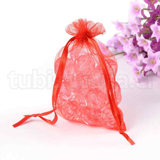 Bolsas de organza para joyeria de 9x12 cms. Color mezclado