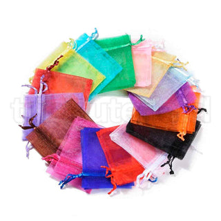 Bolsas de organza para joyeria de 7x9 cms. Varios colores para seleccionar