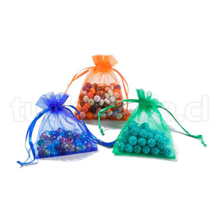 Bolsas de organza para joyeria de 7x9 cms. Varios colores para seleccionar