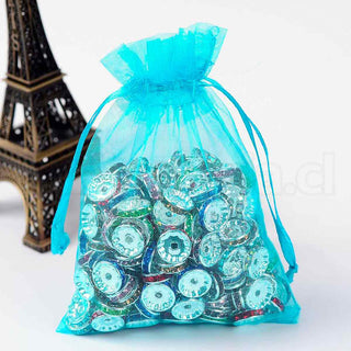 Bolsas de organza para joyeria de 9x12 cms. Color mezclado