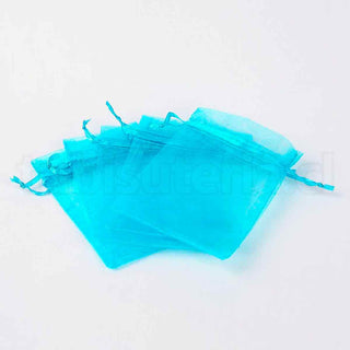 Bolsas de organza para joyeria de 9x12 cms. Color mezclado