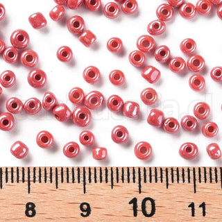 Mostacilla perlada 8/0. Abalorio de vidrio de 3 mm de diámetro., varios colores para seleccionar. 20 gramos.