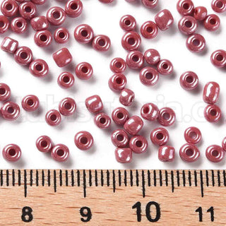 Mostacilla perlada 8/0. Abalorio de vidrio de 3 mm de diámetro., varios colores para seleccionar. 20 gramos.