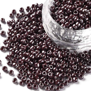 Mostacilla perlada 8/0. Abalorio de vidrio de 3 mm de diámetro., varios colores para seleccionar. 20 gramos.