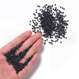 Mostacilla perlada 8/0. Abalorio de vidrio de 3 mm de diámetro., varios colores para seleccionar. 20 gramos.