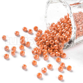 Mostacilla perlada 8/0. Abalorio de vidrio de 3 mm de diámetro., varios colores para seleccionar. 20 gramos.