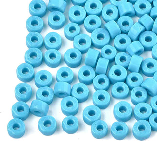 Cuenta Vidrio Circular Opaca 7 mm Agujero Grande | Varios Tonos | 20 gr