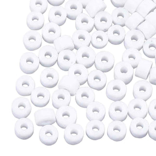 Cuenta Vidrio Circular Opaca 7 mm Agujero Grande | Varios Tonos | 20 gr
