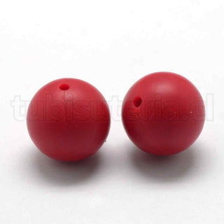 Bolas de silicona ambiental de grado alimentario, abalorio de masticación para mordedores, redondos, varios tonos, 12mm, agujero 2 mm.