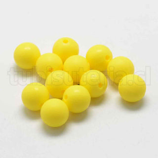 Bolas de silicona ambiental de grado alimentario, abalorio de masticación para mordedores, redondos, varios tonos, 12mm, agujero 2 mm.