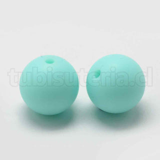 Bolas de silicona ambiental de grado alimentario, abalorio de masticación para mordedores, redondos, varios tonos, 12mm, agujero 2 mm.