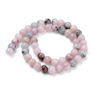 Jaspe Cherry Blossom Natural Redondo Rosa Suave 8 mm | 1 tira