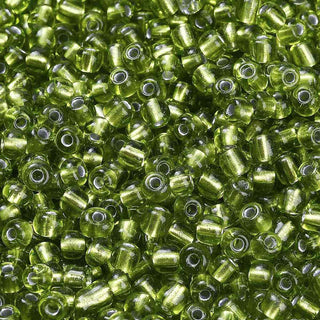 Mostacillón 6/0 Vidrio Centro de Plata 4 mm | Varios Tonos | 20 gr