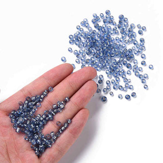 Mostacillón 6/0 Vidrio Centro de Plata 4 mm | Varios Tonos | 20 gr