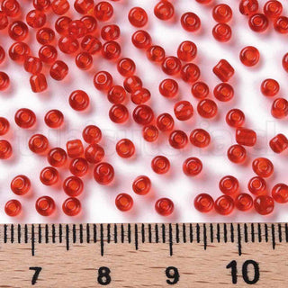 Mostacilla 8/0. Cuentas de vidrio redondeadas, color transparente, varios tonos para seleccionar,, cerca de 3 mm.