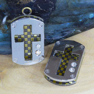 Colgantes de aleación con diamantes de imitación, espaldas color bronce y cobre y difrentes diseños para seleccionar, 34x18x7 mm.