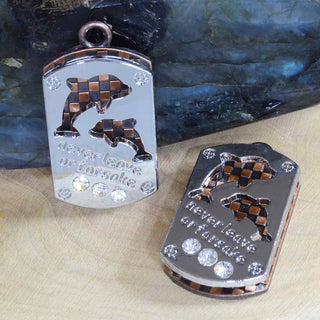 Colgantes de aleación con diamantes de imitación, espaldas color bronce y cobre y difrentes diseños para seleccionar, 34x18x7 mm.