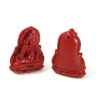 Dije Buda de Coral Sintético 26,5×18×12 mm | 1 ud