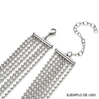 Tapa Cinta Tubular de Acero Inoxidable 304 6×8 mm | 9 pares